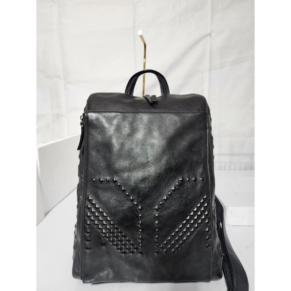 MCM Calfskin Embossed Medium M Moment Backpack Black main image 7